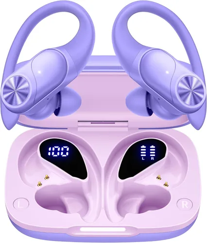 Miniatura 15 de PocBuds Auriculares Bluetooth Inalámbricos 80hrs Tiempo de Reproducción Estuche de Carga Inalámbrica Pantalla Digital Auriculares Deportivos