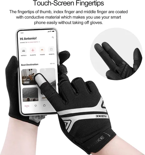 Miniatura 4 de INBIKE - Guantes para bicicleta de montaña MTB, categoría BMX, categoría ATV, todoterreno, DH, de descenso, para ciclismo, carretera, carreras