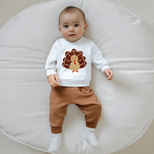 Miniatura 23 de Conjunto de camisa larga y divertida para bebé niño y niña, ropa de primera Navidad, 6, 12, 18, 24 meses, 2T