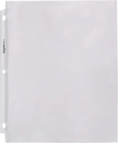 Miniatura 2 de Amazon Basics Protectores de hojas resistentes para almacenamiento de páginas, transparentes, paquete de 500
