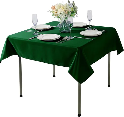 Miniatura 63 de Cupuamon - Mantel rectangular de 60 x 84 pulgadas, tela de poliéster lavable para decoración de bodas, fiestas, cenas y banquetes