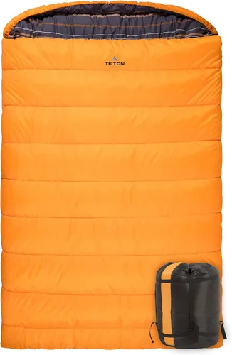 Miniatura 11 de Teton Mammoth - Saco de dormir doble tamaño Queen - Una bolsa cálida que toda la familia puede disfrutar, ideal para camping, caza y campamento