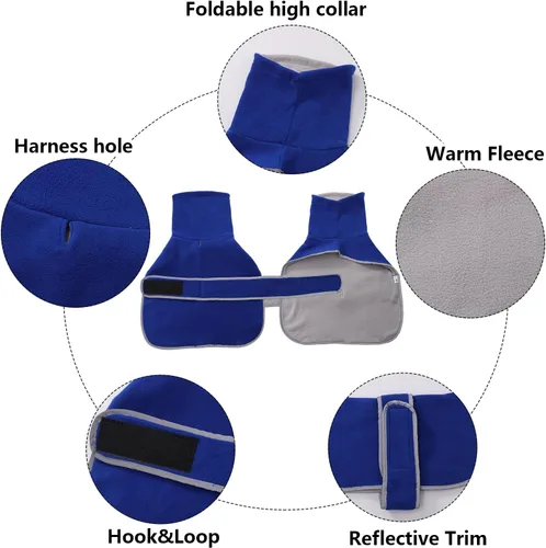 Miniatura 3 de Geyecete - Suéteres para Dachshund - Chaqueta para perro, abrigo para Dachshund, abrigo de invierno perfecto con forro de felpa acolchado y cuello