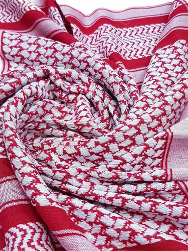 Miniatura 10 de Elu Bufanda Shemagh para hombre - Mujer/100% algodón militar Shemagh Keffiyeh Bufanda Arafat Tactical Desert Rave Bandana para la cabeza