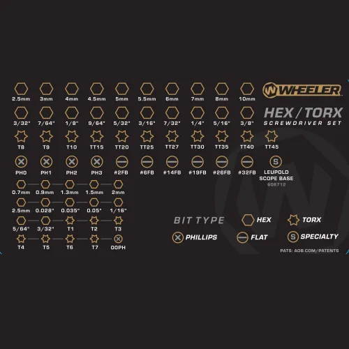 Miniatura 4 de Wheeler SAE/Metric Hex and Torx Screwdriver Set with Magnetic Screwdriver