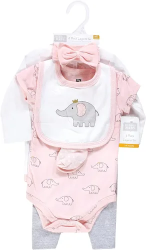 Miniatura 2 de Hudson Baby Conjunto de canastilla de algodón unisex para bebé