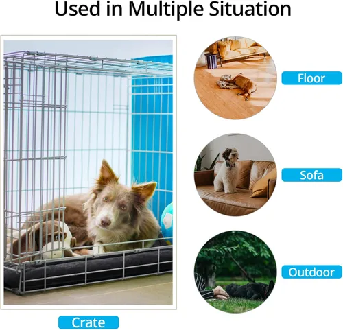 Miniatura 3 de Camas para Perros Almohadilla para Jaula para Perros Extra Pequeños Cama Ultra Suave para Jaula de Perro Lavable y Antideslizante Almohadilla