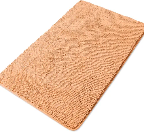Miniatura 228 de Yeaban Alfombra de pasillo de baño de 24 x 72 pulgadas, antideslizante, alfombra de baño larga de felpilla gruesa, absorbente y lavable, alfombra
