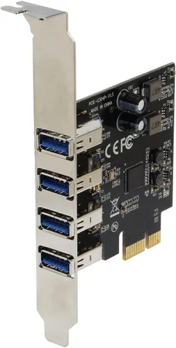 Miniatura 3 de Sedna - Adaptador PCI Express USB 3.1 Gen I (5Gbps) de 4 puertos con soporte de perfil bajo - Compatible con Windows, Linux y Mac Pro