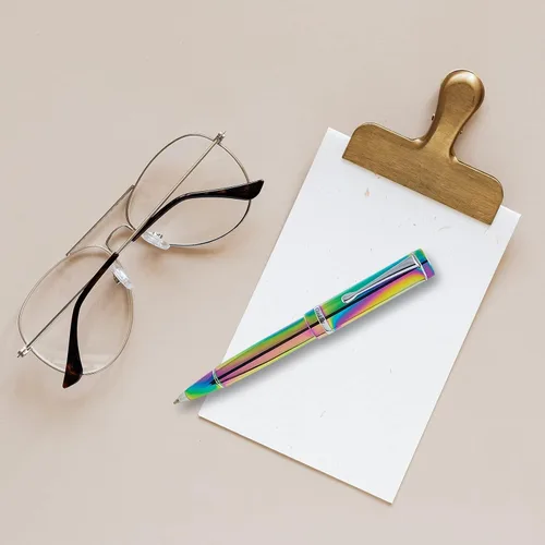 Miniatura 8 de Conklin Duragraph - Bolígrafo de punta fina PVD, edición especial, arco iris (CK71915)