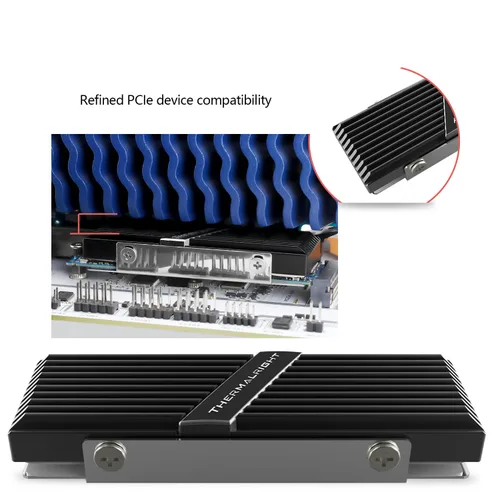 Miniatura 4 de Thermalright TR-M.2 2280 Tipo A B 2280 disipador para enfriamiento de SSD M.2 2280, disipador de enfriamiento, aluminio, con 2 conductividades
