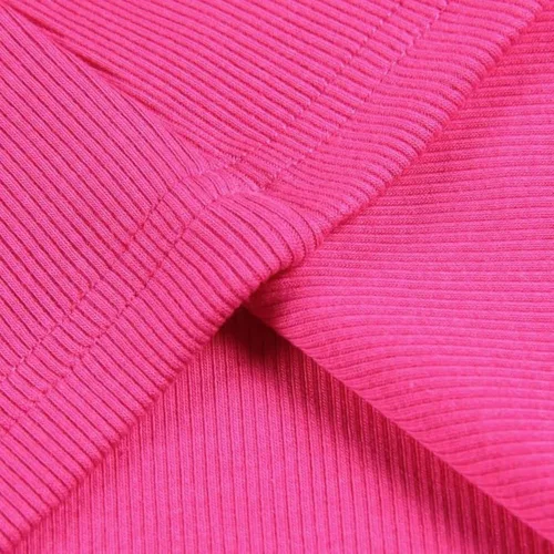Miniatura 4 de Roselux - Camiseta ajustada de manga corta con cuello redondo de canalé, camiseta básica de punto.