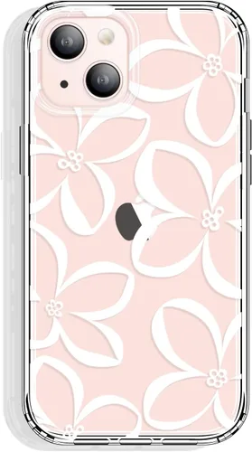 Miniatura 58 de GYZYA Funda transparente para iPhone 14 y iPhone 13 de 6.1 pulgadas con diseño de patrón, funda protectora delgada de TPU + parachoques a prueba