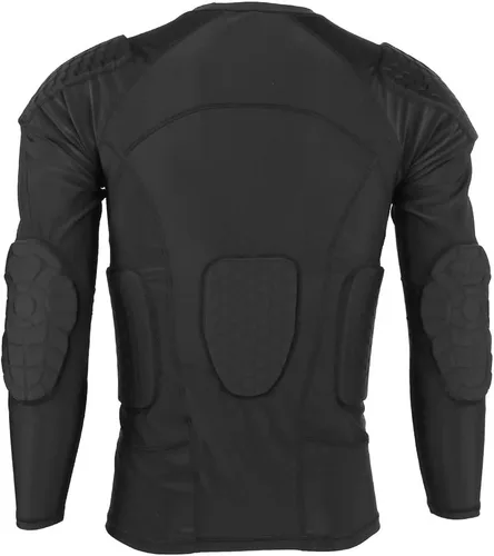 Miniatura 3 de VGEBY - Equipo de protección de fútbol acolchado, anticolisión, transpirable, antigolpes, protección contra golpes, compresión, acolchada, protector