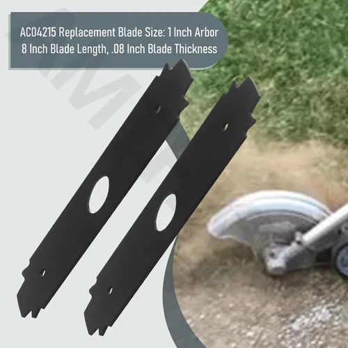 Miniatura 7 de AMTHKNO AC04215 - Cuchilla reversible de acero endurecido resistente, para repuesto Ryobi de 8 pulgadas, compatible con los modelos de bordes