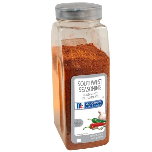 McCormick Culinary - Condimento Southwest, 18 onzas - Un envase de 18 onzas de mezcla de especias del suroeste con auténtico calor ahumado, perfecto