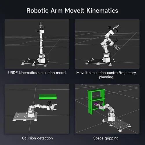 Miniatura 6 de Yahboom 6DOF Kit de brazo robótico de programación 3D, agarre adaptativo 3D, inteligencia incorporada, modelo de IA grande para ingenieros mecánicos