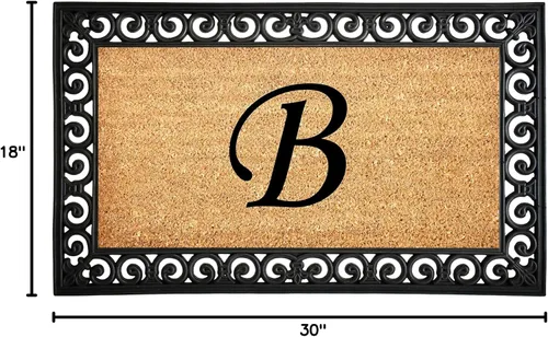 Miniatura 2 de Calloway Mills 104131830 Gabriel - Felpudo monograma, 18 x 30 pulgadas Letra B