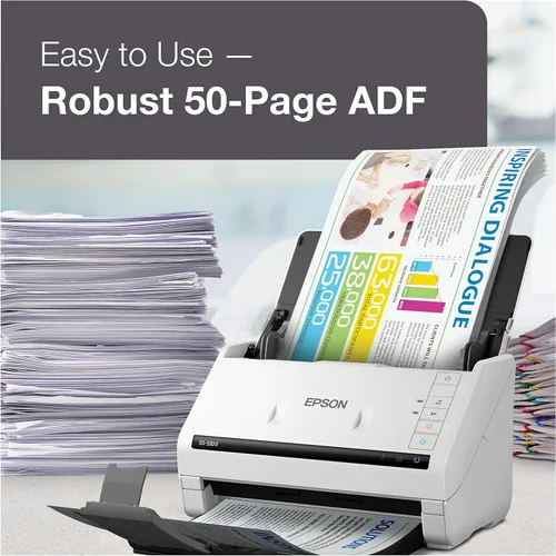 Miniatura 3 de Epson DS-530 II Escáner de documentos dúplex a color para PC y Mac con alimentación de hojas, alimentador automático de documentos (ADF)