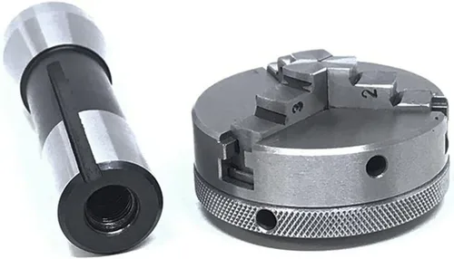 Miniatura 3 de Mandril de torno de 2" - 50 mm - 3 mandíbulas autocentrado con eje de vástago R8 - Fabricado en India