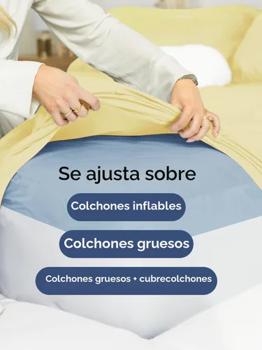 Miniatura 6 de Juego de sábanas de bolsillo extraprofundo, transpirables, refrescantes, suaves, de ajuste fácil y seguro, sin arrugas y cómodas, para hotel, 6 29