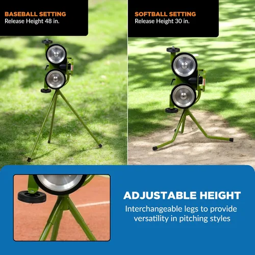 Miniatura 3 de Mound Yeti Baseball Softball Pitching Machine, Youth and Adult Single Wheel Pitching Machine for Baseball and Softball, Training Equipment