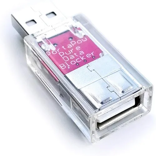 Miniatura 5 de PortaPow Bloqueador de datos USB (blanco, paquete de 2) - Protege contra el juice jacking
