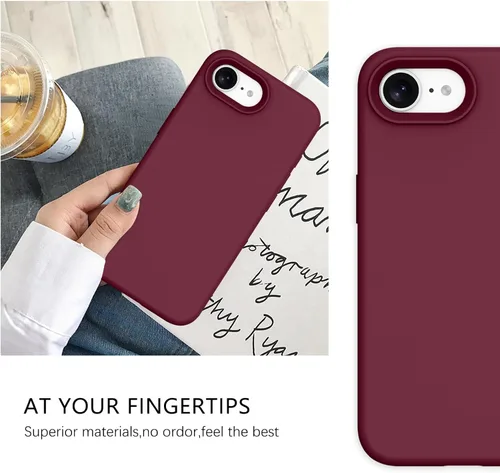 Miniatura 242 de GUAGUA Funda compatible con iPhone 17 Pro Max de 6.9 pulgadas, silicona líquida, goma de gel suave, delgada, forro de microfibra delgada