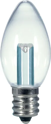 Miniatura 17 de Satco S9176 LED T6 Frost 2700K Bombilla base de candelabro, 0.8W