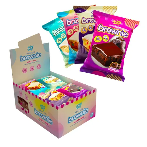 Miniatura 11 de Prime Bites Brownie Proteico de Alpha Prime Supplements Alto en Proteína, Golosina Baja en Azúcar Fortificada con Colágeno Delicioso Bocadillo