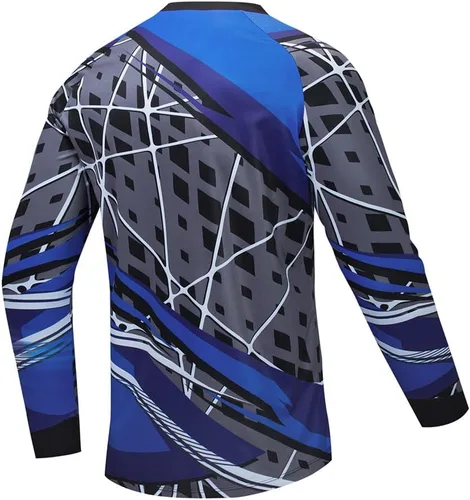 Miniatura 75 de Hotlion Camiseta de ciclismo para hombre, manga larga, MTB Motocross, ropa de carreras todoterreno