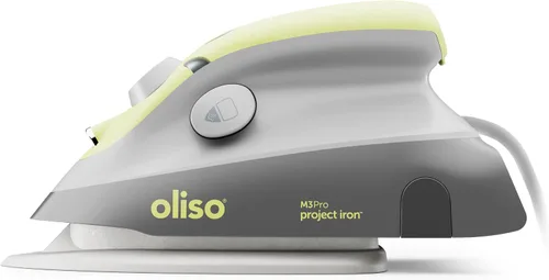Miniatura 9 de oliso Plancha de vapor M3Pro Project con Solemate – Plancha de cerámica de 1000 W y luz LED para costura, acolchado, manualidades y viajes