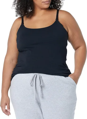 Miniatura 4 de Tienda Essentials Camisola de maternidad para mujer con correas ajustables y brasier integrado, paquete de 2