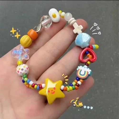 Miniatura 2 de RICHTRUE Pulseras Y2k Y2k, accesorios estéticos, accesorios estéticos Y2k, pulsera linda para mujer, cosas de preparación