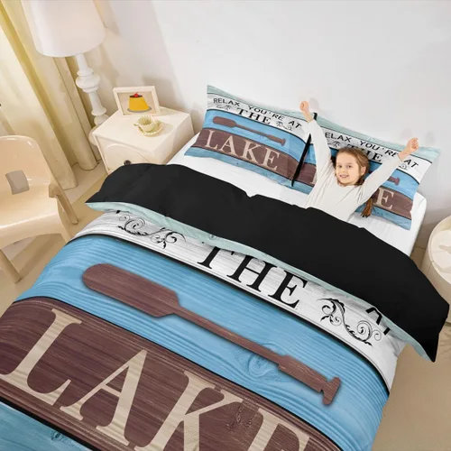 Miniatura 23 de Erosebridal Juego de ropa de cama con diseño de Feliz Navidad, adorable funda de edredón de muñeco de nieve tamaño individual para niños y niñas