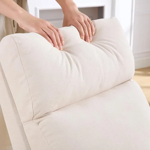 Miniatura 7 de HCHAIRH Mecedora para cuarto de bebé, sillas mecedoras de lactancia con reposapiés para mamá, silla mecedora con reposapiés y respaldo alto