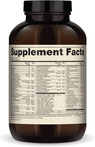 Miniatura 2 de Dr. Mercola Complejo de alimentos integrales para mujeres, con multivitamínico añadido y minerales vitales, apoya la energía y la salud celular, sin