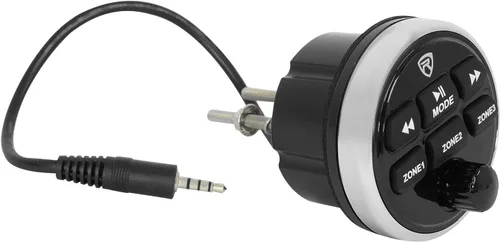 Miniatura 5 de Rockville RGHR45 - Receptor de agujero de calibre marino de 4 zonas, Bluetooth/Radio/Paquete remoto con cable con (2) Rockville WB65KLED 6.5