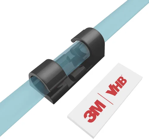 Clips para cables con fuerte adhesivo autoadhesivo, XIAOXI organizador de gestión de cables para TV y PC, soporte adhesivo para cables, ordena y