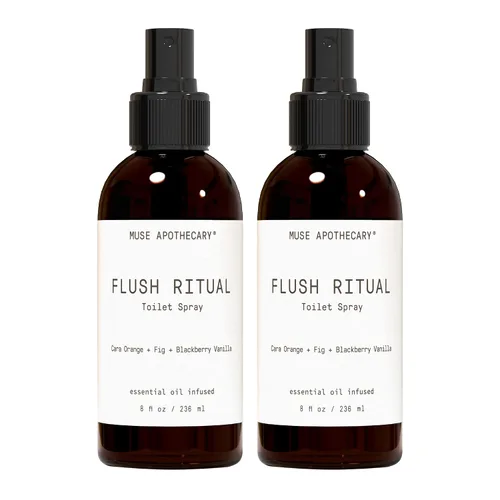 Miniatura 42 de Muse Apothecary Flush Ritual - Aerosol para inodoro aromático y refrescante, usar antes de ir, 2 onzas, infundido con aceites esenciales naturales