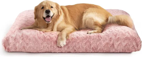 Miniatura 10 de EHEYCIGA Cama lavable para perros medianos para jaula de 29 x 21 pulgadas, almohadilla reversible para perreras para perros con un peso de hasta 35