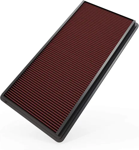 K&N Filtro de aire de motor de por vida original de alto flujo: Aumento de potencia: Premium, Lavable: Compatible con Chevrolet/Pontiac 1998-2002: