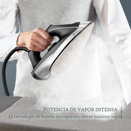 Miniatura 3 de Rowenta Plancha de Vapor para Ropa Estación de Vapor Master, Plancha Profesional para Ropa con Suela de Acero Inoxidable, 57 Oz, 400 Orificios