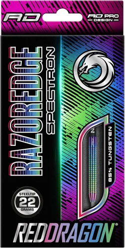 Miniatura 5 de RED Dragon Razor Edge Spectron - Tungsten Professional Steel Darts Set with Flights and shafts - Available in 20g, 22g, 23g, 24g, 26g