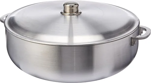 Miniatura 2 de Uniware Caldero de aluminio de calidad estupenda/olla común con tapa de aluminio, grosor 0.118 in, 1.7 QT