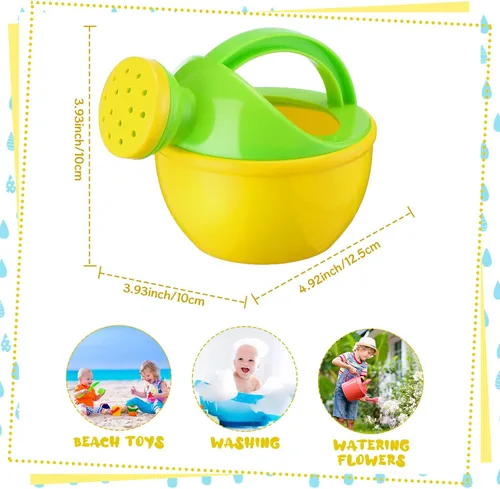 Miniatura 2 de Sosation 12 piezas de mini regaderas para niños, juguete de agua para la playa, arena, agua, juguete para niños pequeños, maceta de riego pequeña