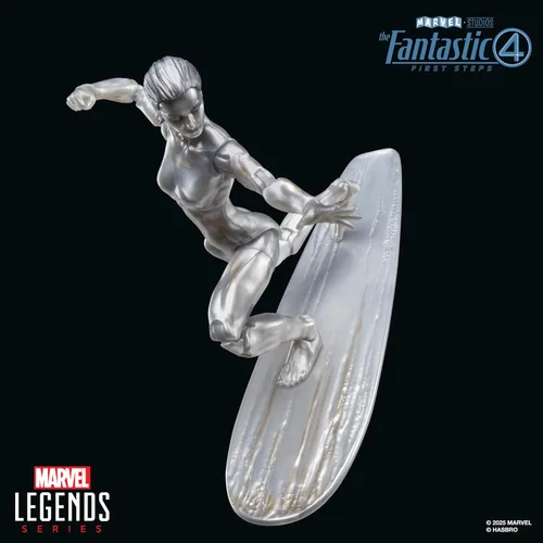 Miniatura 7 de Serie Marvel Legends Silver Surfer, La Primera Película de Los Cuatro Fantásticos: Figura de acción coleccionable de 6 pulgadas
