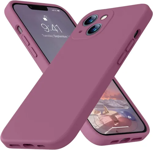 Miniatura 25 de Funda compatible con iPhone 13 de 6.1 pulgadas, de silicona líquida premium [forro de microfibra suave antiarañazos], goma de gel, protección Uva