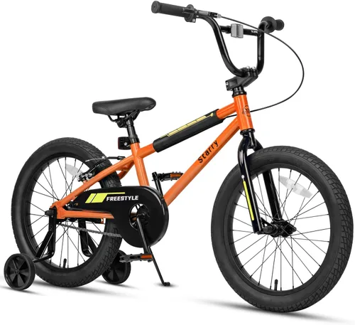 Miniatura 17 de cubsala Bicicleta para niños de 12, 14, 16, 18 pulgadas, estilo BMX, con ruedas de entrenamiento, freno para niños de 2 a 10 años, varios