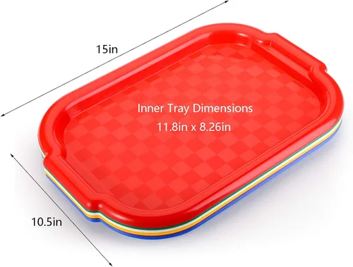 Miniatura 2 de Suwimut - Bandeja de plástico para actividades para niños, diseño de manualidades y manualidades, bandeja para servir para manualidades, cuentas